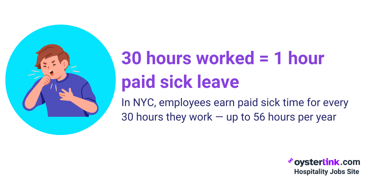 1 hour of paid sick leave for every 30 hours worked
